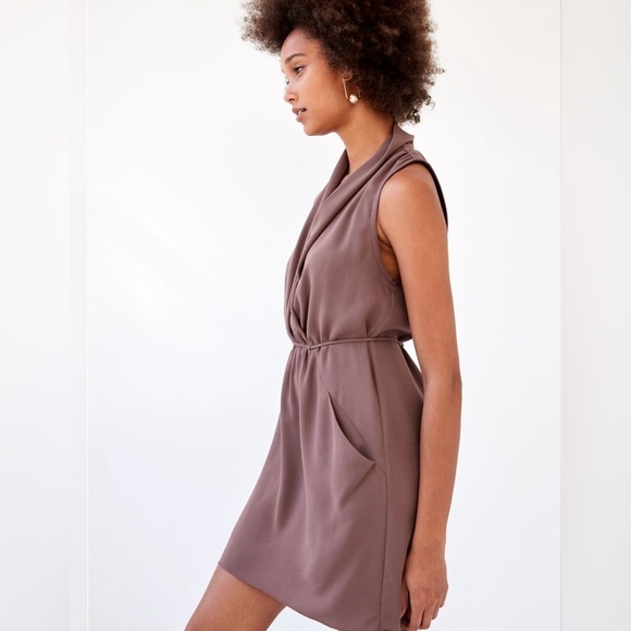 Wilfred Sabine Dusty Purple Wrap Style Sleeveless
Waist Tie Dress Size xxs - Picture 4 of 8